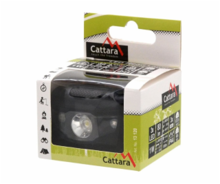 Čelovka LED 80lm černá, CATTARA