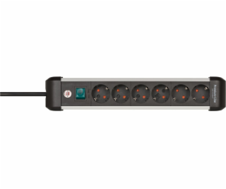 Brennenstuhl Premium Alu-Line 6-cestný predlžovací kábel