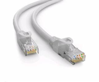 Kabel C-TECH patchcord Cat6e, UTP, šedý, 25m