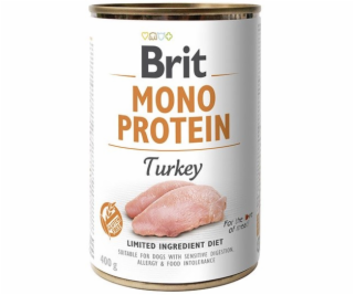 BRIT Mono Protein Turkey, konzerva pro psy, 400g