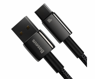 Kábel Baseus Tungsten Gold USB na USB-C, 100W, 1m (čierny)