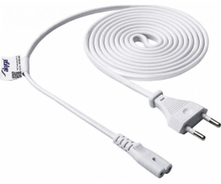 Akyga napájecí kabel 1.5m/250V/CEE 7/16-IEC C7 - bílá