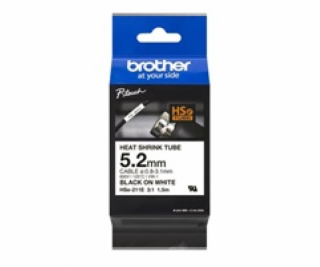 Brother - HSE-211E bílá - originální bužírka šířka 5,2 mm