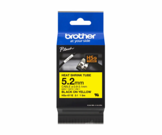 Brother - HSE-611E žlutá - originální bužírka šířka 5,2 mm