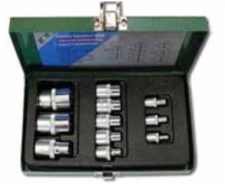 Honiton Torx sada zásuvek 1/4 3/8 E4-E20 11 ks. (H4007)
