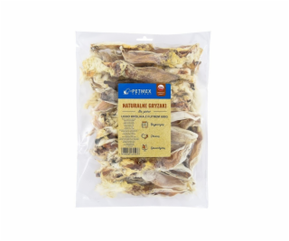 PETMEX dog chew Rabbit ear with fur 500g