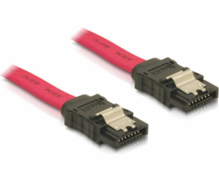 Delock SATA - SATA, 0,5m, červená (84302)
