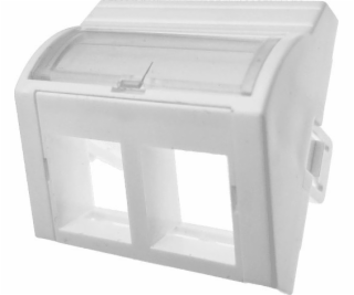Adaptér 45x45 2xRJ45 (konvexný lomený) ALANTEC