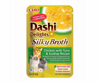 INABA CAT Dashi Delights Silky Broth Kuřecí s tuňákem & m...