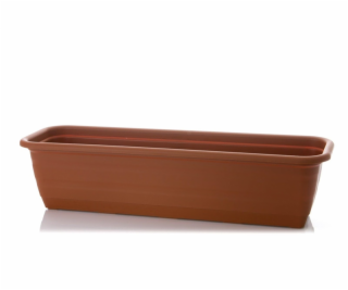 Hrniec Lamela 500-31, plast, O 50 x 18 cm, hnedý