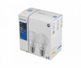 LED žárovka Philips E27 8W/60W 4000K 230V A60  SET2ks  P4...