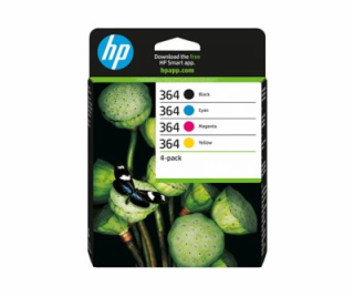 HP 364 - 4-balení - černá, žlutá, azurová, purpurová - or...