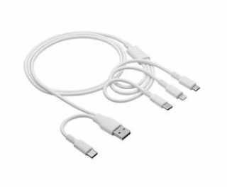 Akyga Kabel USB-A + USB-C / USB-C + USB Micro B + Lightni...