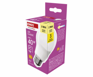 EMOS LED CLS A60 4W(40W) 470lm E27 WW