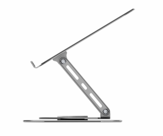 CONNECT IT Rotary otočný stojánek na notebook, STŘÍBRNÁ