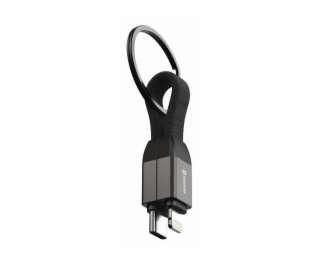 SWISSTEN MAGNETICKÝ KEYCHAIN KABEL USB-C / LIGHTNING 9,7 CM