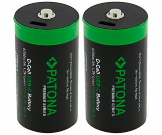 PATONA nabíjecí baterie LR20 mono D Li-lon 4000mAh 1,5V s...