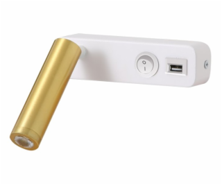 IMMAX GOAL designové nástěnné LED svítidlo, vypínač, USB,...