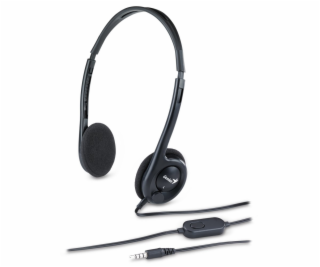 GENIUS headset HS-200C, 2x 3,5 jack, redukce na single jack
