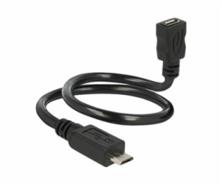 Delock OTG ShapeCable - Prodlužovací šňůra USB - Micro US...
