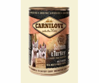 Carnilove Wild Meat Salmon & Turkey for Puppies 400g konz...
