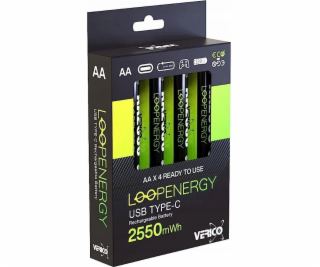 Verico Verico LoopEnergy Li-Ion baterie AA2550, USB-C, 4e...