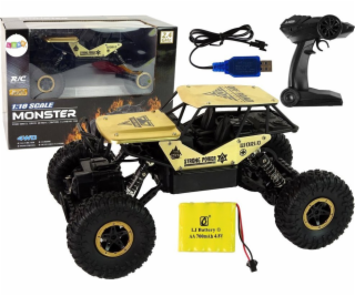 Vysoká kola pro RC auta LeanToys 1:18 Plastové černé zlato