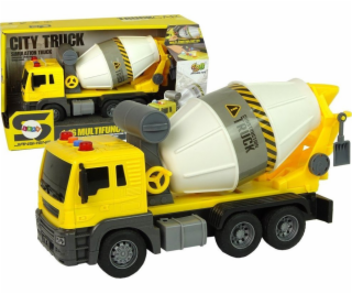 LeanToys míchačka na beton Žlutá rotující hruška Zvukové ...