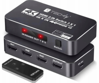 Techly Techly 367171 3portový HDMI 2.0b přepínač 4K*60Hz ...