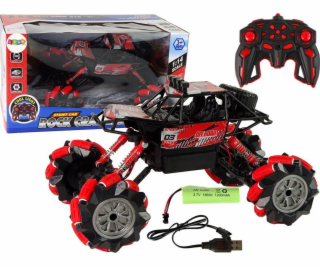 LeanToys Auto na dálkové ovládání 1:14 Červené velké LEAN...