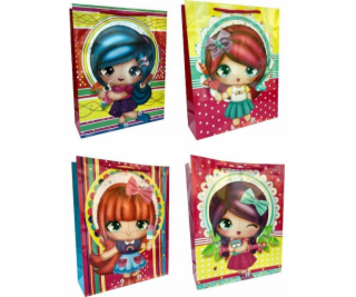 JU-PITER Dárková taška laminovaná Girl 021B 26x32x9cm p12...