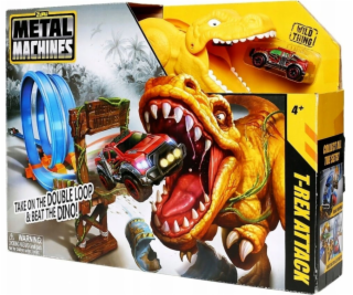 ZURU Metal Machines - Herní sada T-Rex Attack Race Track ...