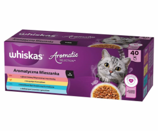 WHISKAS Aromatické vrecká mix príchutí 40x85g