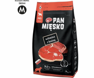 PÁN MIEŠKO Beef with goat M - suché krmivo pre psov - 9kg