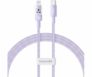 Baseus Gem Rychlonabíjecí kabel USB-C na iP 1 m 20 W Fialová