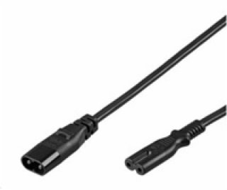 PremiumCord Kabel síťový prodlužovací IEC 60320 C7>C8 230...