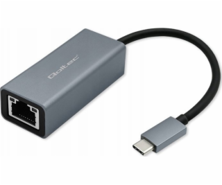 Qoltec Ethernetový adaptér USB-C na RJ45 | 1000 Mbps | Hl...