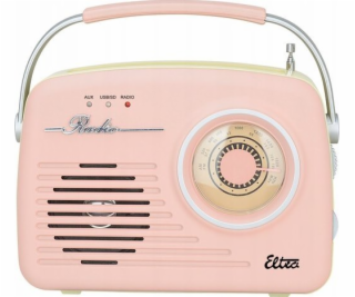 Eltra Rádio LUIZA RETRO SP-11 MP3 USB SD růžové