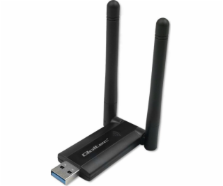 Qoltec Rychlý bezdrátový USB DUAL Wi-Fi adaptér 2 x 2dBi ...