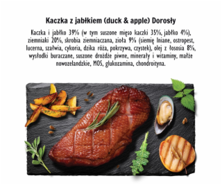 PAKA ZWIERZAKA Duck with apple M - suché krmivo pro psy -...