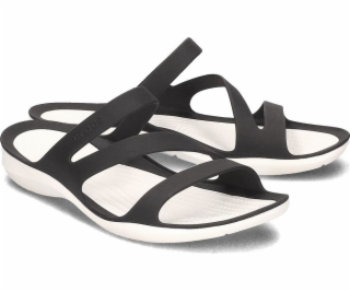 Crocs Crocs Swiftwater - Dámské žabky - 203998 ČERNÁ/BÍLÁ...