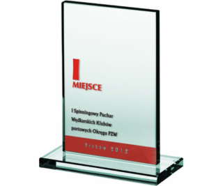 Glass Trophy Engraved + Paint Filled Glass Trophy Engrave...