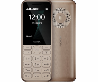 Zlatý mobilní telefon Nokia 130 (2023) (TA-1576).