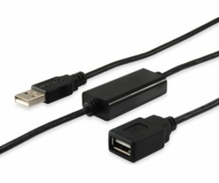 USB Equip USB-A – USB-A kabel 10 m černý (133310)