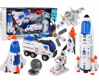 LeanToys Space Mission Set Rocket Space Ships Space Vehic...