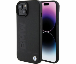BMW BMW Leather Hot Stamp – pouzdro na iPhone 15 (černé)
