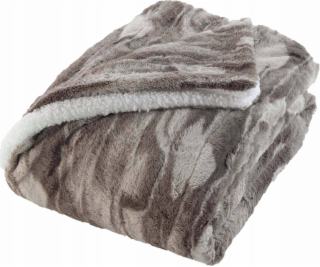 Designová plyšová deka z umělé kožešiny, CARIBOU