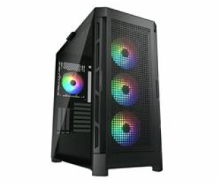 COUGAR PC skříň AIRFACE PRO RGB Black Mid Tower Airflow P...