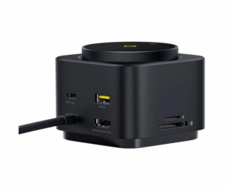 Dokovací stanice 7v1 Baseus MagPro 100W/15W Qi2, 2xUSB-C,...