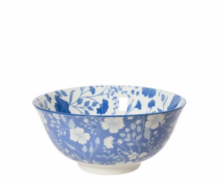 DECORIS Miska, modrá/bílá, 15 cm